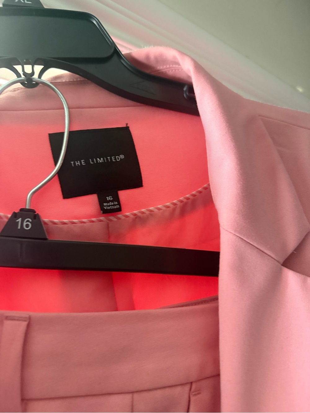 The Limited Pink Suit Jacket and pants - Soft Rose Blazer